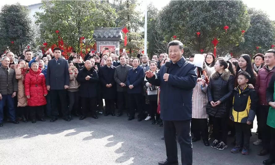 習總書記來四川