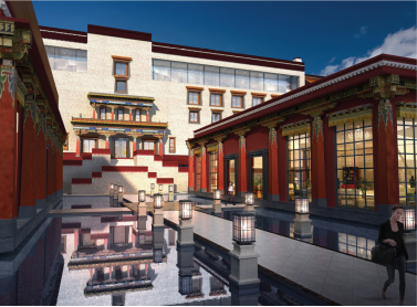 日喀則希爾頓酒店整體建筑設計