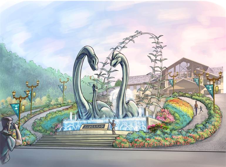 浙江橫店影視城花木溫泉山莊主題樂園景觀設計 浙江橫店影視城花木溫泉山莊主題樂園景觀設計